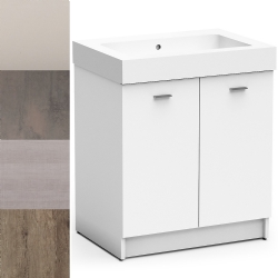 Lavabo in ceramica 70x50 su mobile 2 ante Alaqua Colavene