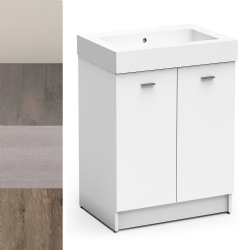Lavabo in ceramica 60x50 su mobile 2 ante Alaqua Colavene