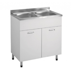 Sottolavello 80x50 due vasca inox cucina facile Colavene