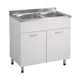Sottolavello 90x50 due vasca inox cucina facile Colavene