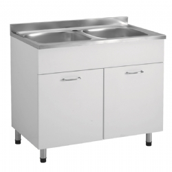 Sottolavello 100x50 due vasca inox cucina facile Colavene