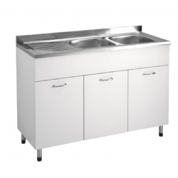 Sottolavello 120x50 vasche Dx inox Cucina Facile Colavene