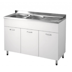 Sottolavello 120x50 vasche Sx inox Cucina Facile Colavene