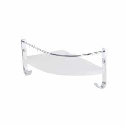Mensola ad angolo Dx in plexiglass cm 25x16 Mizar Stilhaus