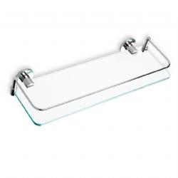 Mensola cm 30 con vetro trasparente 8 mm Medea Stilhaus