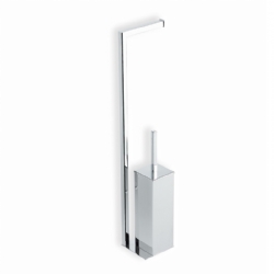 Piantana porta rotolo e scopino ottone cm 66 Urania Stilhaus