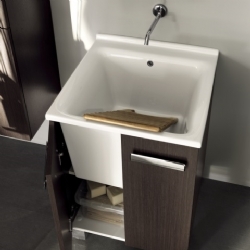 Lavapanni in ceramica con mobile