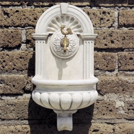 Fontana Collevecchio in pietra con rubinetto H 75