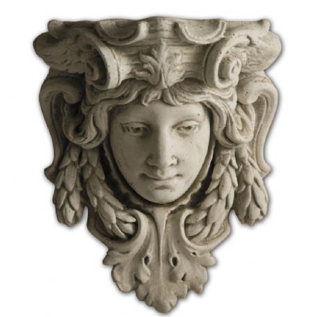 Maschera Portavaso in pietra cm 32x25 H 42