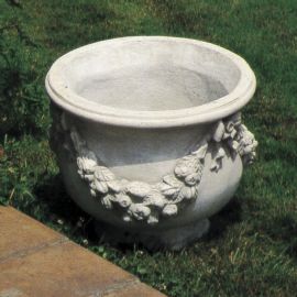 Vaso Romano cm 47 H 40 Caligola in pietra