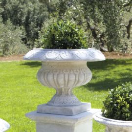 Vaso Romano cm 30 H 22 Coppa in pietra