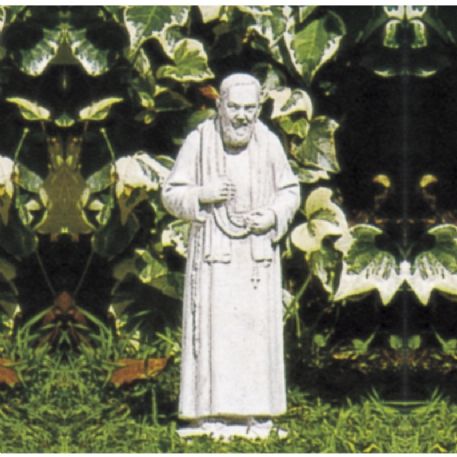 Padre Pio Minore H cm 41 in pietra ricostituita