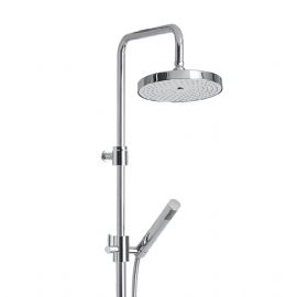 Colonna doccia in ottone con soffione in ottone Ôö£├┐ 200 mm e doccia tonda in abs, senza miscelatore