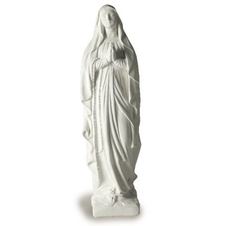 Madonna di Lourdes in pietra ricostituita h 65