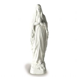 Madonna di Lourdes in pietra ricostituita h 73