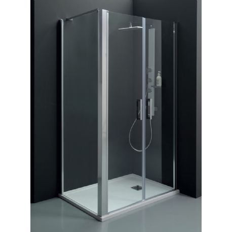 Box doccia angolare porta saloon cm L70xP100 Senza profili