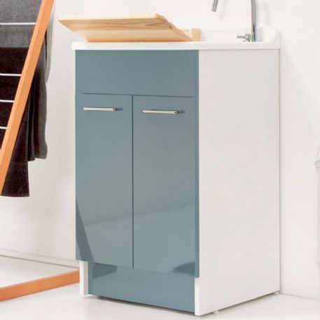 Lavapanni Jollywash 50x50 celeste con cesto Colavene