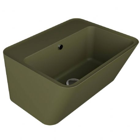 Lavabo in ceramica Verde Bamboo Matt 50x40 Wynn Colavene