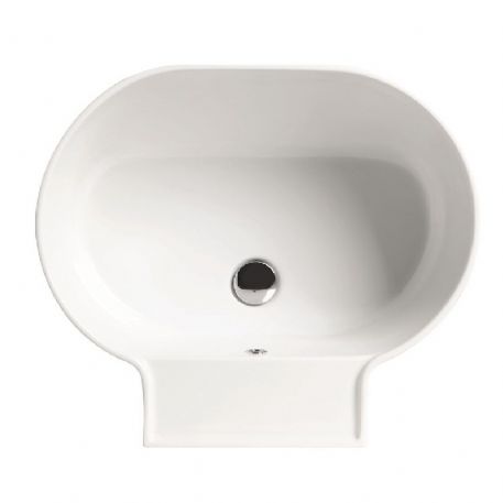 Lavabo in ceramica bianco lucido 60x50 Tina Colavene