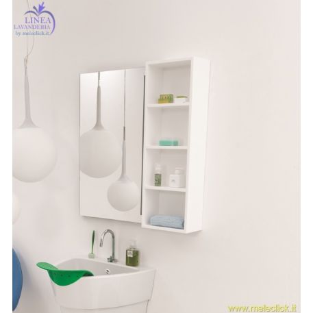 Cubo laccato bianco 30x16x90 Colavene