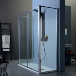 Box doccia centro parete FPSC50 Porta scorrevole